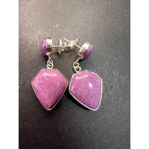 NEW Jay King stichtite sterling silver earrings - Picture 12 of 12
